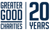 Greater Good Charities 20 Year logo Greater Good Charities 20 Year logo