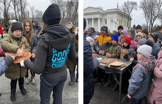 December Ukraine Pizza Distribution