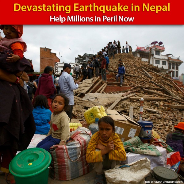 Support the victims of the Nepal earthquake via GreaterGood.org