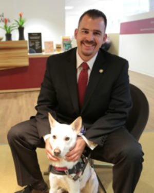 Sergeant Adam Renteria and Rakassan were paired together by Pets for Vets, an organization that pairs shelter dogs with veterans to provide healing from physical and emotional injuries like PTSD. - GreaterGood.org