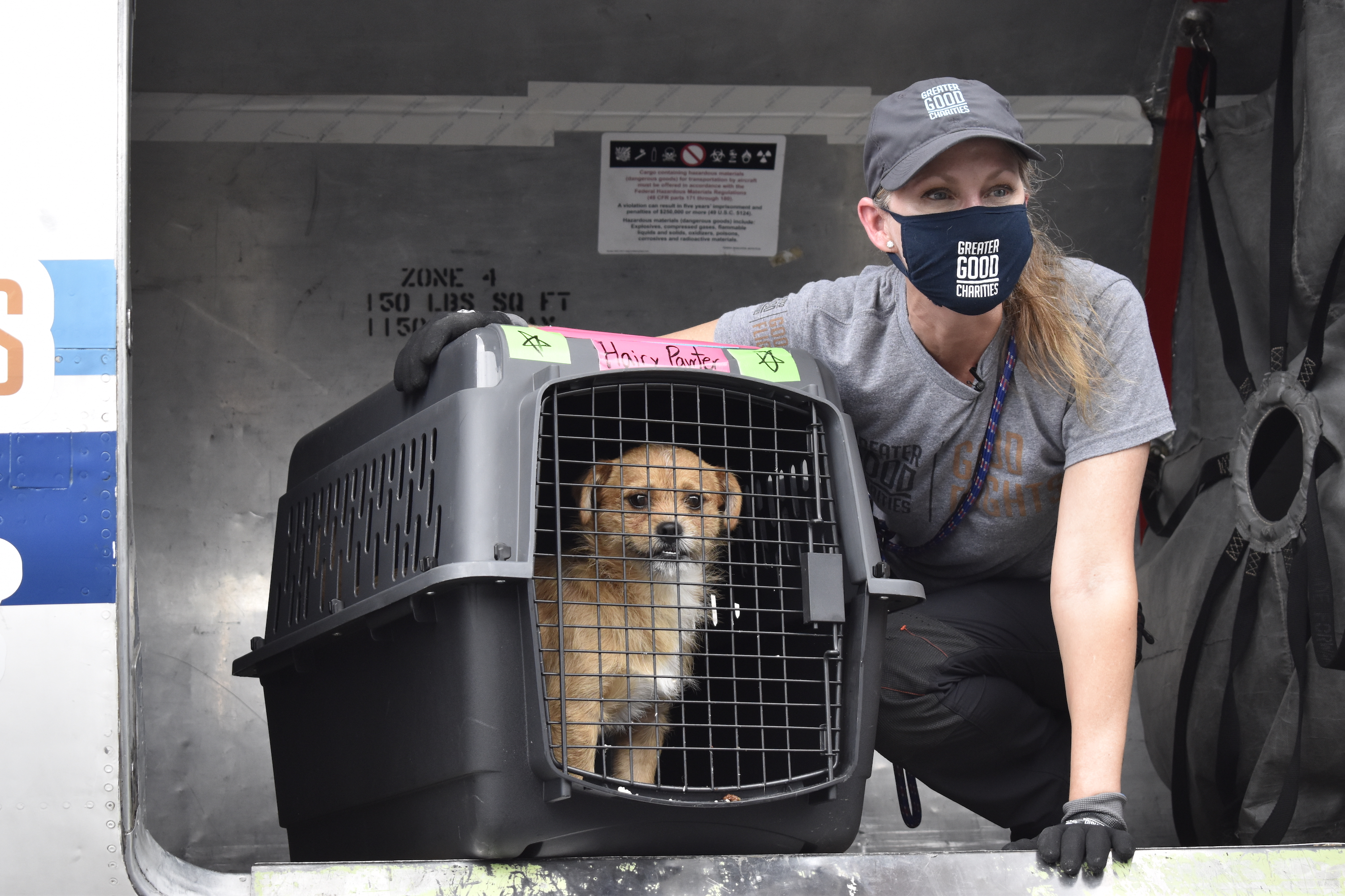 Hairy Pawter Unloaded from Plane in Florida 4-20_©Humane Society of Broward County_GF SAH